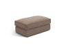 Pola Pouf aus Strukturierter Stoff in Hellbraun (BABEL TAUPE), 103x54 cm von Micadoni – Bild 1
