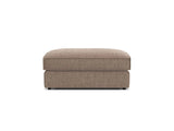 Pola Pouf aus Strukturierter Stoff in Hellbraun (BABEL TAUPE), 103x54 cm von Micadoni – Bild 3