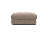 Pola Pouf aus Strukturierter Stoff in Hellbraun (BABEL TAUPE), 103x78 cm von Micadoni – Bild 3
