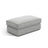 Pola Pouf aus Strukturierter Stoff in Hellgrau (BABEL LIGHT GREY), 103x54 cm von Micadoni – Bild 1