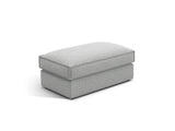Pola Pouf aus Strukturierter Stoff in Hellgrau (BABEL LIGHT GREY), 103x54 cm von Micadoni – Bild 1