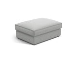Pola Pouf aus Strukturierter Stoff in Hellgrau (BABEL LIGHT GREY), 103x78 cm von Micadoni – Bild 1