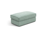 Pola Pouf aus Strukturierter Stoff in Minze (BABEL SAFIRA), 103x54 cm von Micadoni – Bild 1