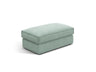 Pola Pouf aus Strukturierter Stoff in Minze (BABEL SAFIRA), 103x54 cm von Micadoni – Bild 1