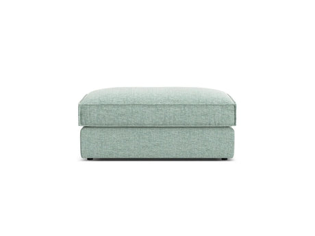 Pola Pouf aus Strukturierter Stoff in Minze (BABEL SAFIRA), 103x54 cm von Micadoni – Bild 3