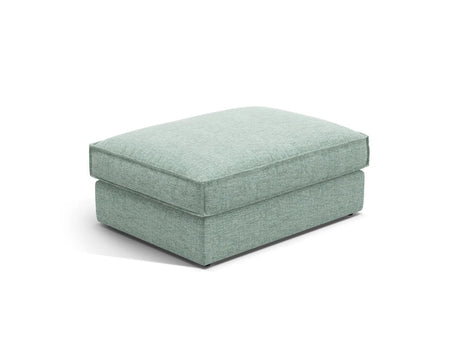 Pola Pouf aus Strukturierter Stoff in Minze (BABEL SAFIRA), 103x78 cm von Micadoni – Bild 1