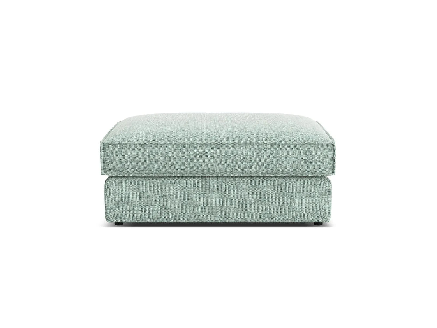 Pola Pouf aus Strukturierter Stoff in Minze (BABEL SAFIRA), 103x78 cm von Micadoni – Bild 3