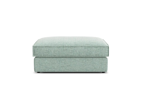 Pola Pouf aus Strukturierter Stoff in Minze (BABEL SAFIRA), 103x78 cm von Micadoni – Bild 3