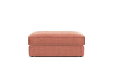 Pola Pouf aus Strukturierter Stoff in Red (BABEL RED), 103x54 cm von Micadoni – Bild 3