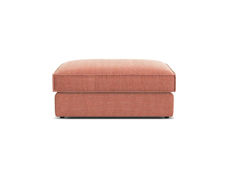 Pola Pouf aus Strukturierter Stoff in Red (BABEL RED), 103x78 cm von Micadoni – Bild 3