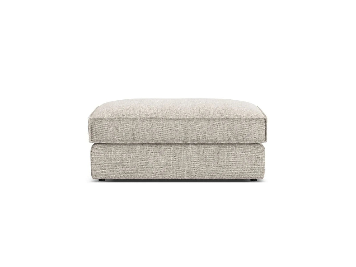 Pola Pouf aus Strukturierter Stoff in Sand (BABEL SAND), 103x54 cm von Micadoni – Bild 3