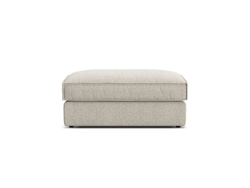Pola Pouf aus Strukturierter Stoff in Sand (BABEL SAND), 103x54 cm von Micadoni – Bild 3