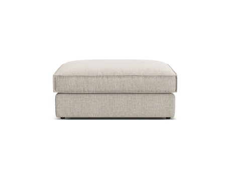 Pola Pouf aus Strukturierter Stoff in Sand (BABEL SAND), 103x78 cm von Micadoni – Bild 3