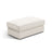 Pola Pouf aus Strukturierter Stoff in Weiß (BABEL WHITE), 103x54 cm von Micadoni – Bild 1