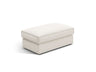 Pola Pouf aus Strukturierter Stoff in Weiß (BABEL WHITE), 103x54 cm von Micadoni – Bild 1