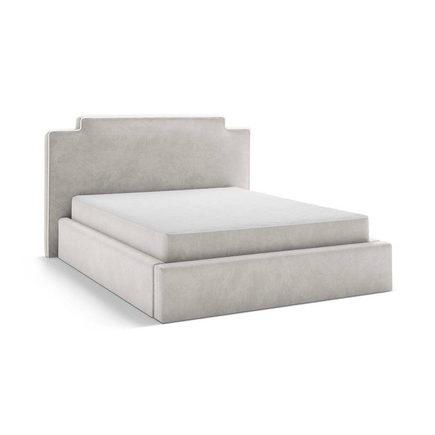 Princess Bett mit Kopfteil und Stauraum aus Samt, 140x200 cm von Micadoni – Bild 4