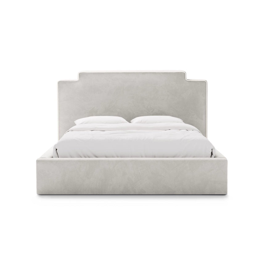 Princess Bett mit Kopfteil und Stauraum aus Samt, 180x200 cm von Micadoni – Bild 3