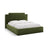 Princess Bett mit Kopfteil und Stauraum aus Samt in Elfenbein / Armeegrün (Magic Velvet 2256,Magic Velvet 2295), 140x200 cm von Micadoni – Bild 1