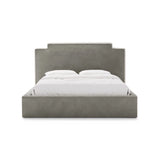 Princess Bett mit Kopfteil und Stauraum aus Samt in Elfenbein / Dunkles Grau (Magic Velvet 2256,Magic Velvet 2241), 140x200 cm von Micadoni – Bild 3