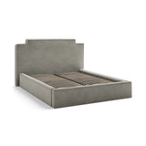 Princess Bett mit Kopfteil und Stauraum aus Samt in Elfenbein / Dunkles Grau (Magic Velvet 2256,Magic Velvet 2241), 180x200 cm von Micadoni – Bild 5