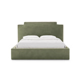 Princess Bett mit Kopfteil und Stauraum aus Samt in Elfenbein / Grün (Magic Velvet 2256,Magic Velvet 2243), 140x200 cm von Micadoni – Bild 3
