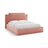 Princess Bett mit Kopfteil und Stauraum aus Samt in Elfenbein / Pink (Magic Velvet 2256,Magic Velvet 2257), 180x200 cm von Micadoni – Bild 1