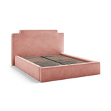 Princess Bett mit Kopfteil und Stauraum aus Samt in Elfenbein / Pink (Magic Velvet 2256,Magic Velvet 2257), 180x200 cm von Micadoni – Bild 5