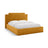Princess Bett mit Kopfteil und Stauraum aus Samt in Elfenbein / Senf (Magic Velvet 2256,Magic Velvet 2288), 160x200 cm von Micadoni – Bild 1