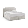 Princess Boxspringbett mit Kopfteil und Stauraum aus Samt, 160x200 cm von Micadoni – Bild 1