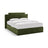Princess Boxspringbett mit Kopfteil und Stauraum aus Samt in Elfenbein / Armeegrün (Magic Velvet 2256,Magic Velvet 2295), 160x200 cm von Micadoni – Bild 1