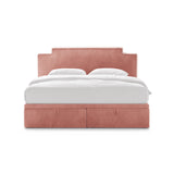 Princess Boxspringbett mit Kopfteil und Stauraum aus Samt in Elfenbein / Pink (Magic Velvet 2256,Magic Velvet 2257), 200x200 cm von Micadoni – Bild 3