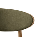 Rina Essstuhl, Gestell in Braun, aus Chenille (Reb18) in Light Green von Micadoni – Bild 5