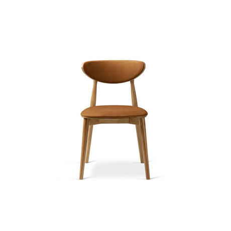 Rina Essstuhl, Gestell in Braun, aus Samt (Ma2286) in Camel von Micadoni – Bild 3