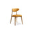 Rina Essstuhl, Gestell in Braun, aus Samt (Ma2288) in Mustard von Micadoni – Bild 1