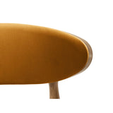 Rina Essstuhl, Gestell in Braun, aus Samt (Ma2288) in Mustard von Micadoni – Bild 5