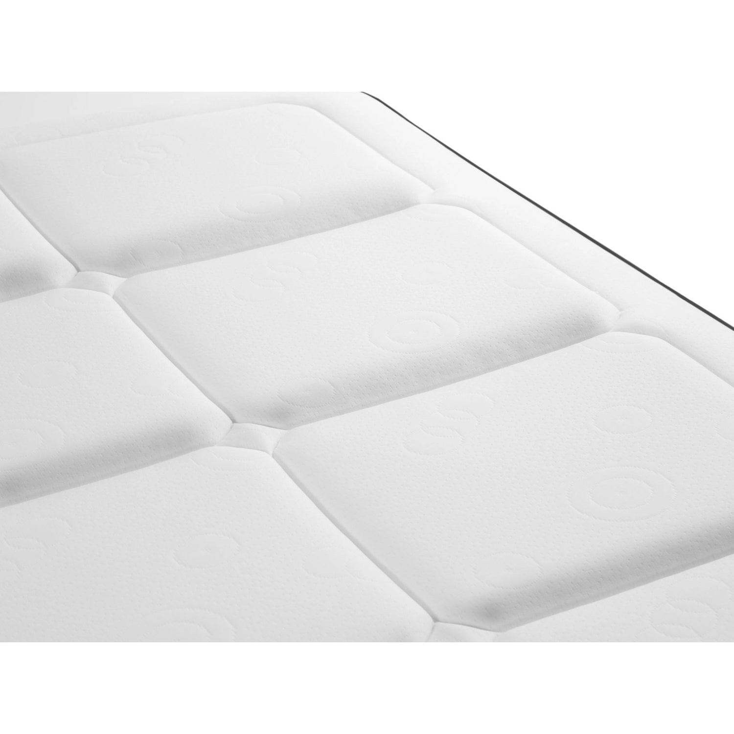 Sidi Matratze mit Taschenfederkern aus Strukturierter Stoff in Weiß und blau, 200x80 cm von Micadoni – Produktbild 3