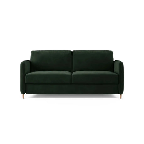 Simo 3-Sitzer Sofa mit Schlaffunktion, ausklappbar, aus Samt oder Strukturstoff, 184x102 cm - ZEN ZONE Furniture