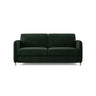 Simo 3-Sitzer Sofa mit Schlaffunktion, ausklappbar, aus Samt oder Strukturstoff, 184x102 cm - ZEN ZONE Furniture