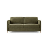 Simo 3-Sitzer Sofa mit Schlaffunktion, ausklappbar, aus Samt oder Strukturstoff, 184x102 cm - ZEN ZONE Furniture