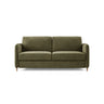 Simo 3-Sitzer Sofa mit Schlaffunktion, ausklappbar, aus Samt oder Strukturstoff, 184x102 cm - ZEN ZONE Furniture