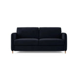 Simo 3-Sitzer Sofa mit Schlaffunktion, ausklappbar, aus Samt oder Strukturstoff, 184x102 cm - ZEN ZONE Furniture