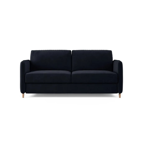 Simo 3-Sitzer Sofa mit Schlaffunktion, ausklappbar, aus Samt oder Strukturstoff, 184x102 cm - ZEN ZONE Furniture