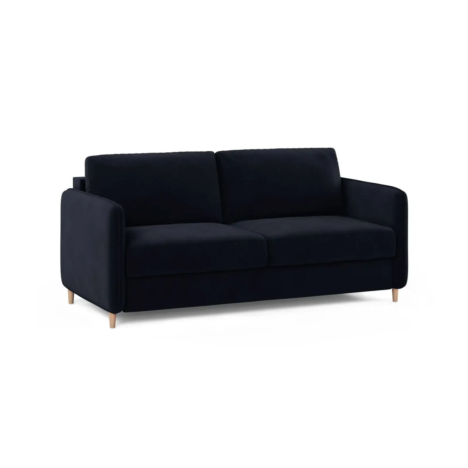 Simo 3-Sitzer Sofa mit Schlaffunktion, ausklappbar, aus Samt oder Strukturstoff, 184x102 cm - ZEN ZONE Furniture