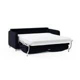 Simo 3-Sitzer Sofa mit Schlaffunktion, ausklappbar, aus Samt oder Strukturstoff, 184x102 cm - ZEN ZONE Furniture
