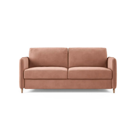 Simo 3-Sitzer Sofa mit Schlaffunktion, ausklappbar, aus Samt oder Strukturstoff, 184x102 cm - ZEN ZONE Furniture