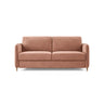 Simo 3-Sitzer Sofa mit Schlaffunktion, ausklappbar, aus Samt oder Strukturstoff, 184x102 cm - ZEN ZONE Furniture
