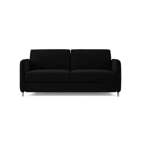 Simo 3-Sitzer Sofa mit Schlaffunktion, ausklappbar, aus Samt oder Strukturstoff, 184x102 cm - ZEN ZONE Furniture