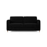 Simo 3-Sitzer Sofa mit Schlaffunktion, ausklappbar, aus Samt oder Strukturstoff, 184x102 cm - ZEN ZONE Furniture
