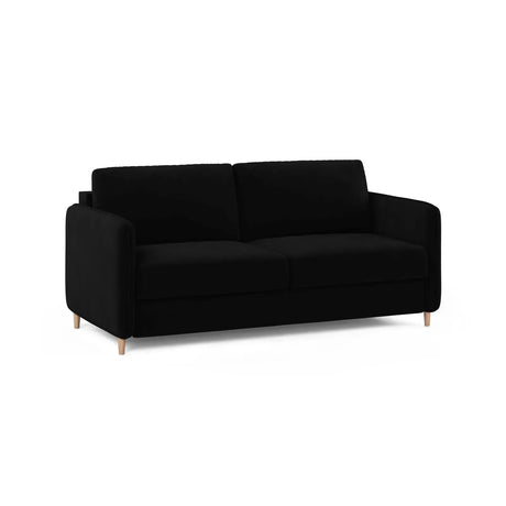 Simo 3-Sitzer Sofa mit Schlaffunktion, ausklappbar, aus Samt oder Strukturstoff, 184x102 cm - ZEN ZONE Furniture