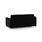 Simo 3-Sitzer Sofa mit Schlaffunktion, ausklappbar, aus Samt oder Strukturstoff, 184x102 cm - ZEN ZONE Furniture